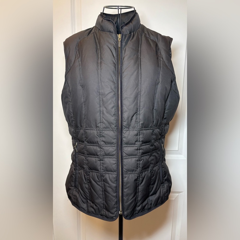 Eddie Bauer Women's Goose Down-Filled Quilted Vest in‎ Black Nylon